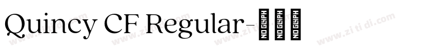 Quincy CF Regular字体转换